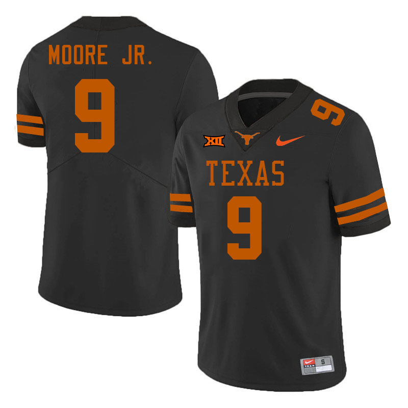 Men #9 DeAndre Moore Jr. Texas Longhorns 2023 College Football Jerseys Stitched-Black